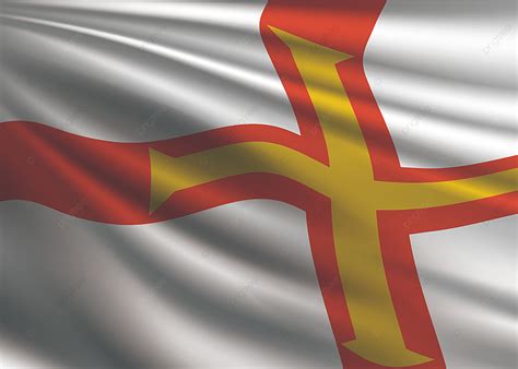 Guernsey Flag Background, Guernsey, Flag Of Guernsey, Flagpole Background Image for Free Download