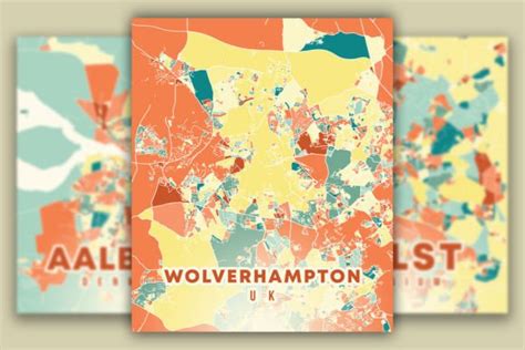 1 Wolverhampton Map Designs & Graphics
