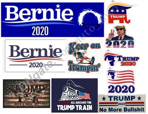 NEW Trump 2020 Train Bernie Car Stickers Locomotive Keep And Bear Arms Train Window Stickers ...