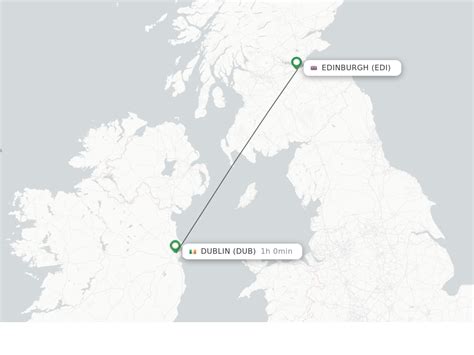 Direct (non-stop) flights from Edinburgh to Dublin - schedules ...