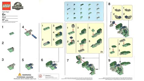 LEGO Jurassic World Blue Dinosaur Building Instructions - Toys N Bricks