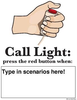 Call Light Visual Aid (free) by Joshua Reyes | TPT