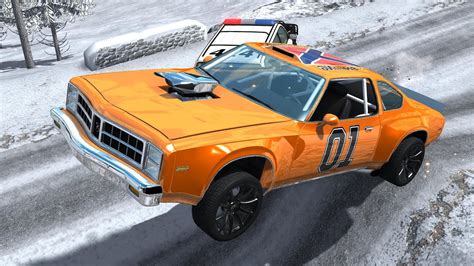 BeamNG Drive Dukes of Hazzard Crashes, Jumps & Stunts - YouTube