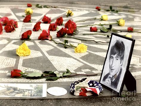 John Lennon Memorial Photograph by Nishanth Gopinathan