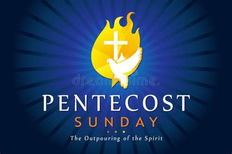 Pentecost Sunday Flame Card Stock Vector Illustration - vrogue.co