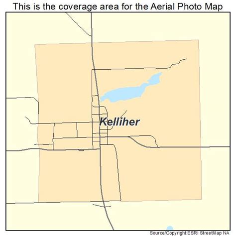 Aerial Photography Map of Kelliher, MN Minnesota