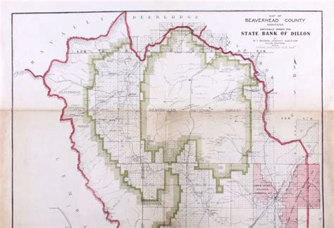 1912 Beaverhead County Montana Map