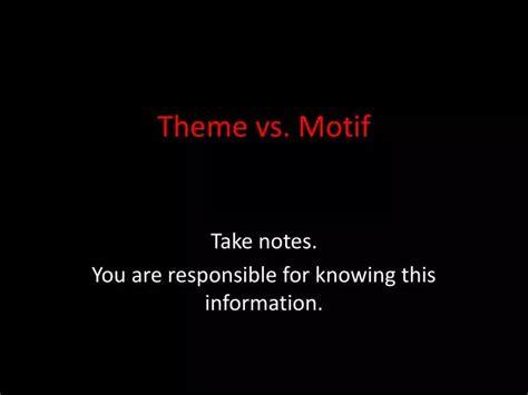 PPT - Theme vs. Motif PowerPoint Presentation, free download - ID:2679622