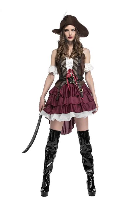 Adult Women Deluxe Sexy Pirate Costume Pirates of Caribbean Female ...