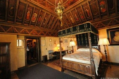 William Randolph Hearst's Master Bedroom at Hearst Castle, | Hearst ...