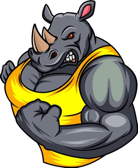 Running And Charging Cartoon Rhino Illustrations, Royalty-Free Vector Graphics & Clip Art - iStock