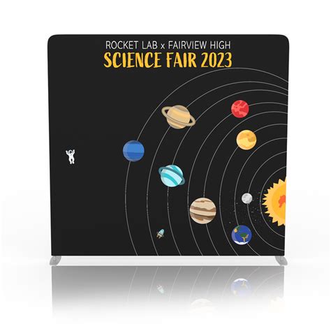 Science Fair Backdrop Museum Sign | backdrop.com