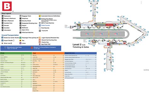 Logan International Airport Map Terminal Map | Images and Photos finder