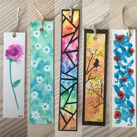 watercolor bookmarks Handmade Bookmarks Diy, Creative Bookmarks, Cute ...