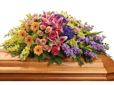 Garden of Sweet Memories Casket Spray | La Tulipe floral designs