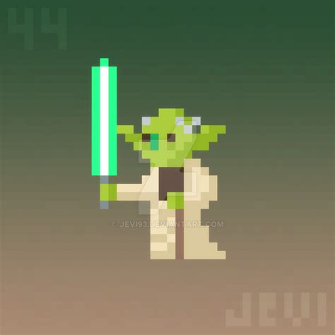 Daily Pixel Art 044 | Yoda by Jevi93 on DeviantArt