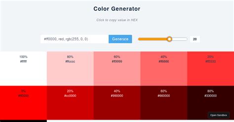 color-generator - Codesandbox