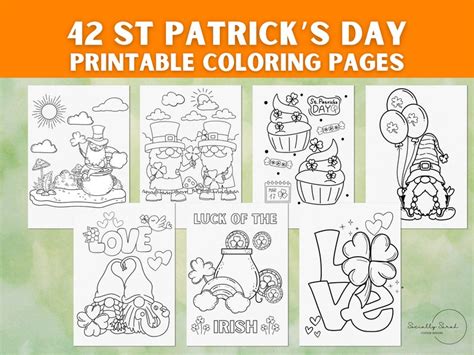 St Patricks Day Coloring Pages for Kids Toddlers Preschoolers Coloring ...