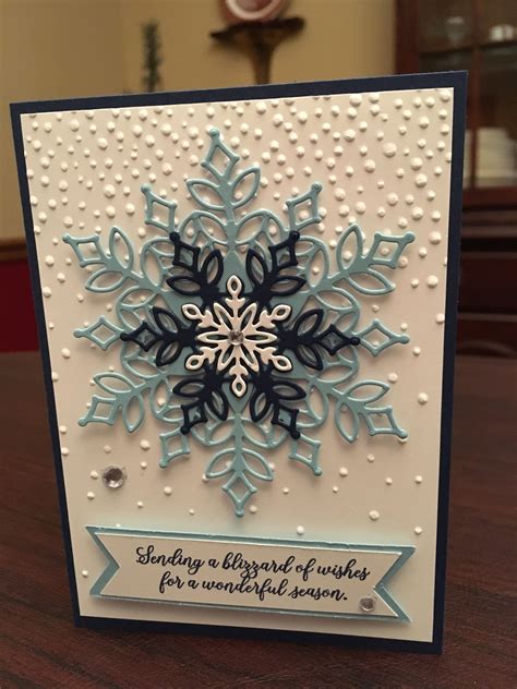 Pin on Christmas Cards | Stamped christmas cards, Christmas snowflakes ...