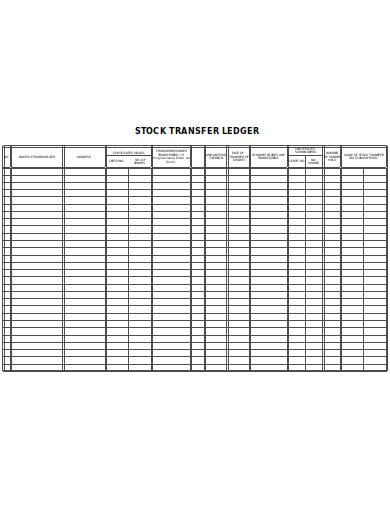 5+ Stock Ledger Templates in PDF | XLS