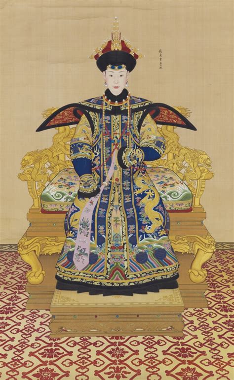 Portrait of the Qianlong Emperor in Court Robes, A Commanding Vision of Qing Dynasty Power | The ...