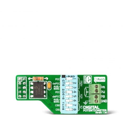 Digital Potentiometer Board | MCP41010 - MikroElektronika