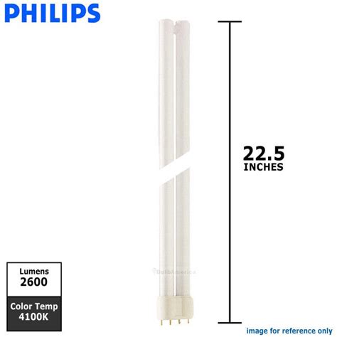 Philips 40w Single Tube 4-pin 2G11 Cool white 4100k PL-L XEW Fluoresce – BulbAmerica