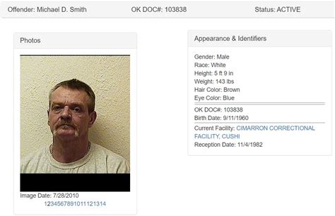 Oklahoma Inmate Search - OK Department of Corrections Inmate Locator