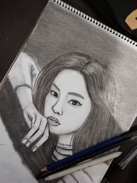 Blackpink ~Jennie | Sketches, Female sketch, Art