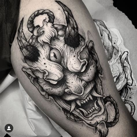 Pin de Cristian David em Onis | Tatuagem demônio japonês, Tatuagens assustadoras, Tatuagem blackwork