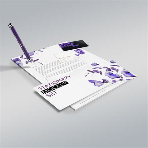 Free Stationary Mockup :: Behance