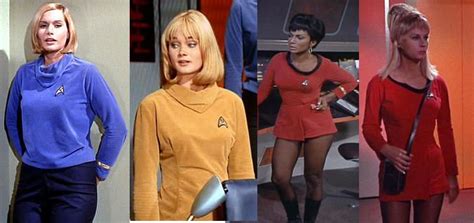 TOS Women's uniforms | Star trek costume, Star trek uniforms, Star trek cosplay female