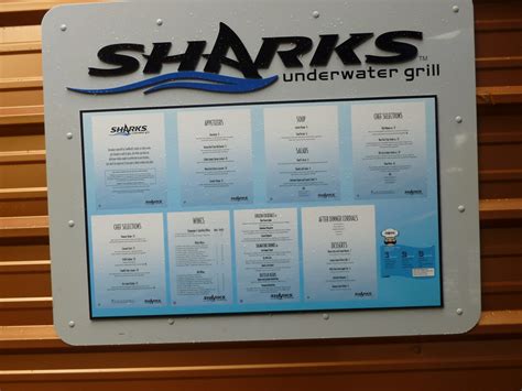 SeaWorld | The menu board outside Sharks Underwater Grill. | heytampa ...