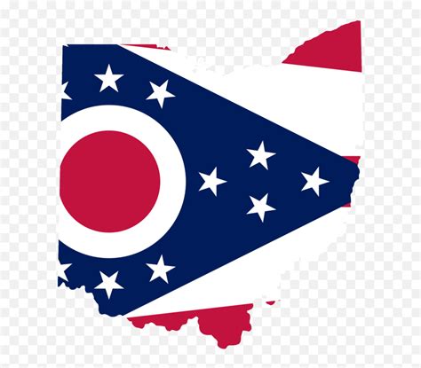 Ohio Flag Map Accurate - Ohio State Flag Png Emoji,Independence Day ...