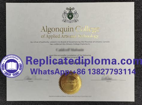 How much to buy fake Algonquin College diploma in Canada ...