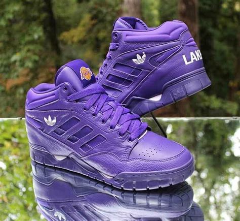 Adidas Originals Phantom II Mid Lakers Men’s Size 12 Purple White ...