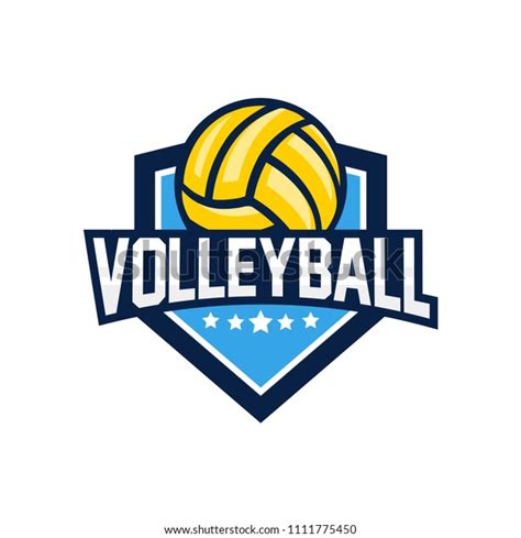 Vector Volleyball League Logo Ball Sport Stock Vector (Royalty Free) 1111775450 | Shutterstock