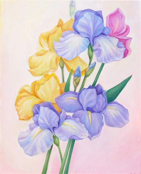 Beautiful Flower Painting Oil Paintings Flowers Flower Art - Etsy Singapore