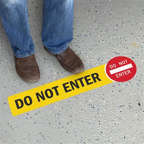 Do Not Enter Floor Signs | Do Not Enter Signs for Floor