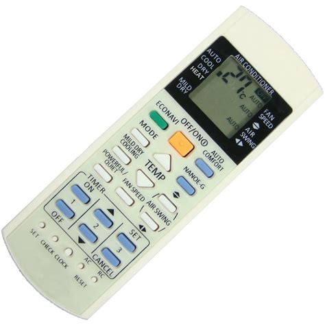 Replacement for Panasonic Split And Portable Air Conditioner Remote Control Air conditioning ...