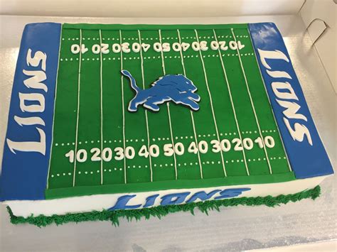 Detroit Lions Birthday Cake in 2024 | Lion birthday cake, Lion cakes, Football cake