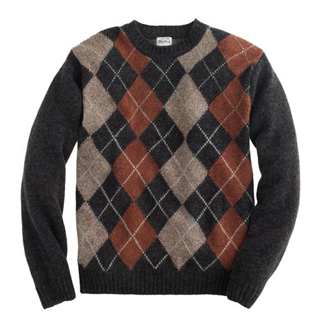 J.crew Harley Argyle Sweater in Brown for Men | Lyst