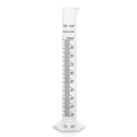 Buy Brewing America100ml Plastic Graduated Cylinder Beaker - 100ml Science Measuring Test Tube ...