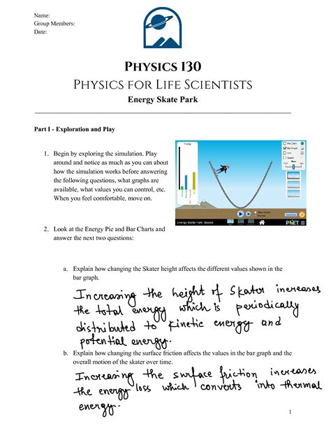 SOLUTION: 20201006161039week 8 Lab Energy Skate Park 2 2 - Studypool - Worksheets Library