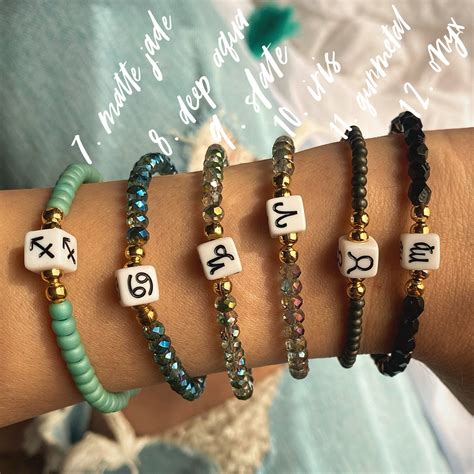 The Zodiac Zodiac Bracelets Zodiac Jewelry Zodiac | Etsy