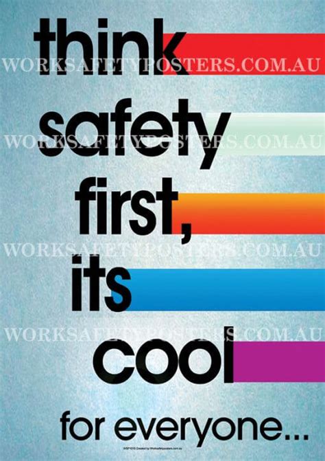 Think Safety Poster - Safety Posters Australia