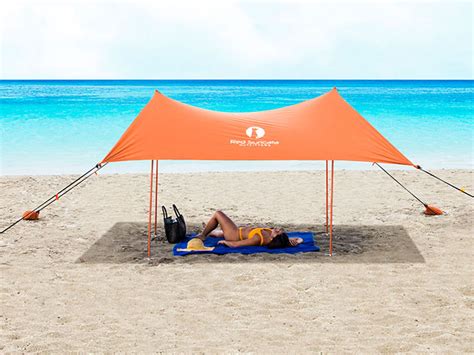 Family Beach Sun Shade Canopy Tent (Medium/Orange) | Black Enterprise