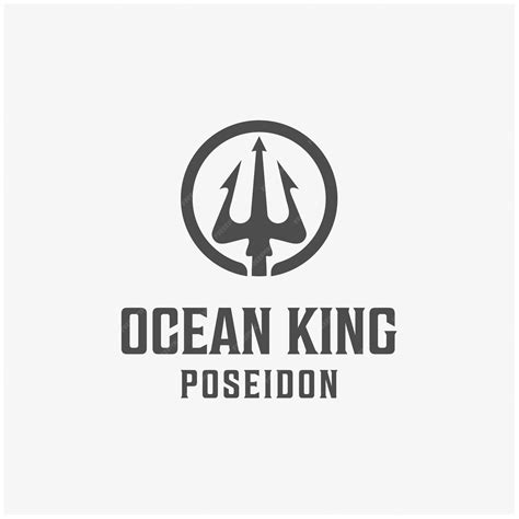 Premium Vector | Vintage poseidon trident logo design