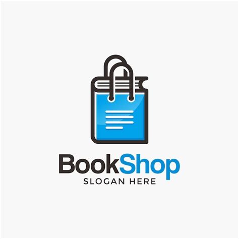 Premium Vector | Book shop logo design