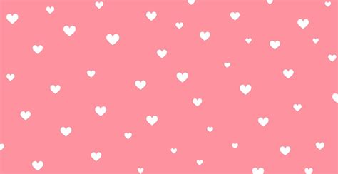 Panoramic pattern pink background with many white hearts - Vector ...